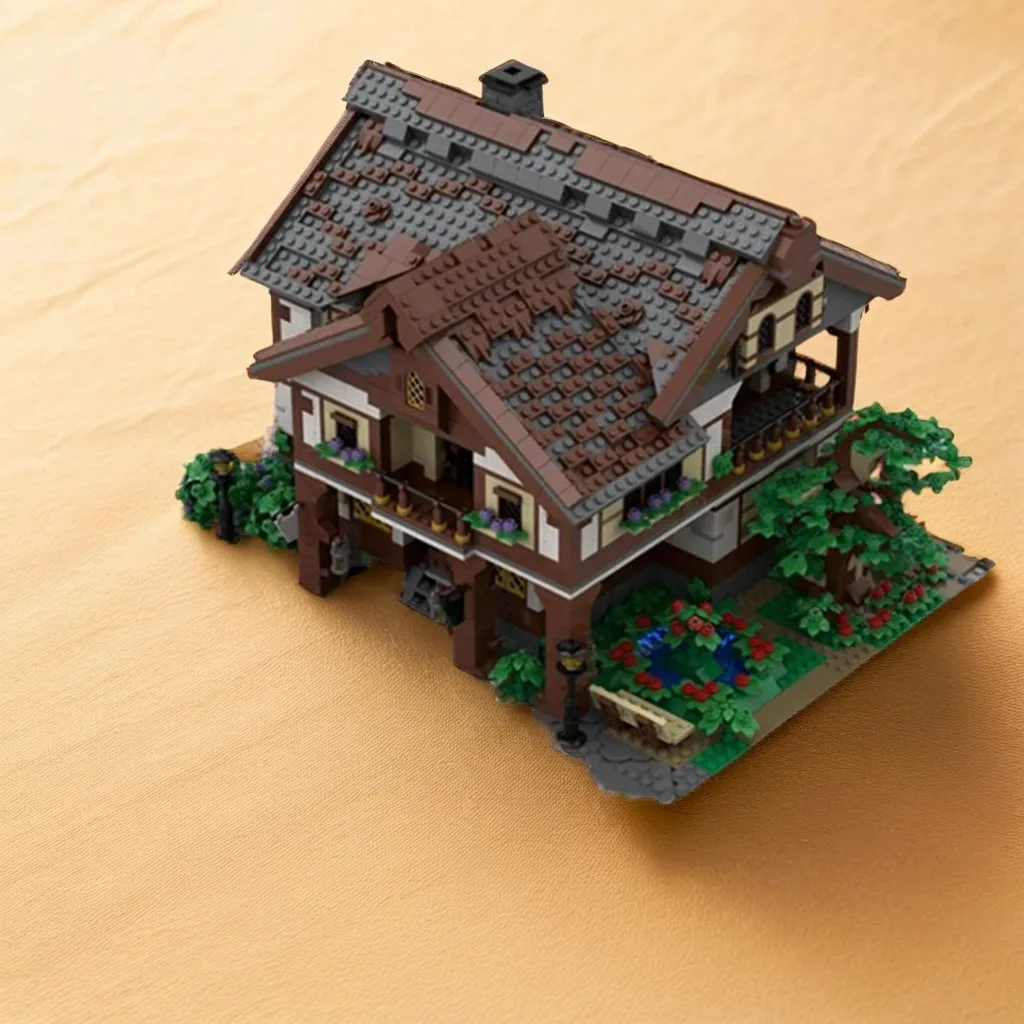 Фото 5059 деталей MOC: Конструктор «Властелин колец» — модель Бри-Банк. Архитектурный набор. Рождественский подарок. Креативная идея для детей на день рождения. №1