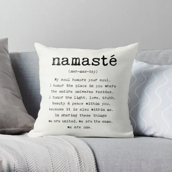 

Наволочка Namaste с рисунком, украшение для спальни, стильная Свадебная подушка для кровати, подушки в комплект не входят