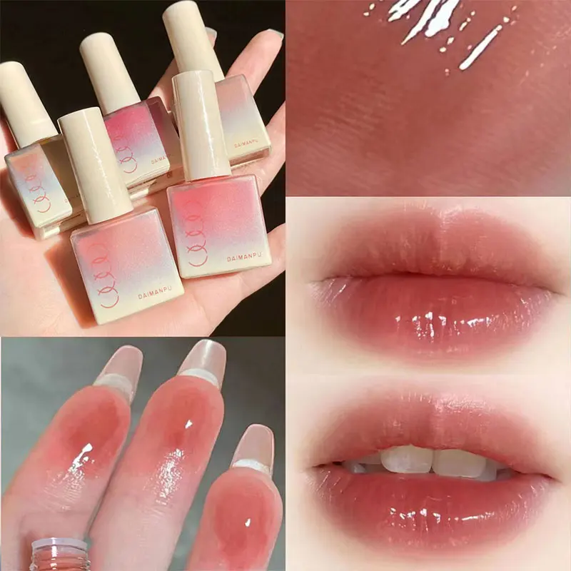 

Red Mirror Water Lip Gloss Lip Glaze Transparent Glass Lip Oil Long Lasting Liquid Lipstick Pink Clear Tint Lip Makeup Cosmetics
