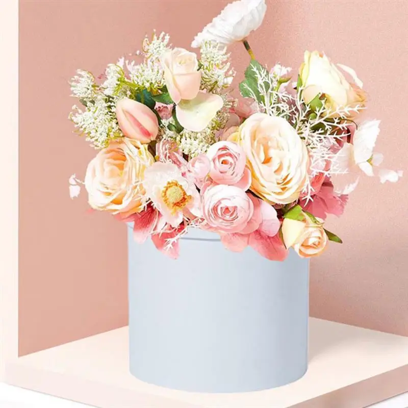 

Box Boxes Gift Flower Florist Bouquet Packaging Paper Round Wrapping Hat Floral Flowers Storage Arrangement Bucket Flowery Rose