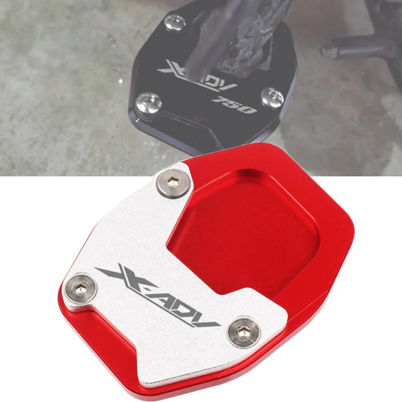 

Motorcycle CNC Kickstand Sidestand Stand Extension Enlarger Pad For HONDA X-ADV750 XADV750 XADV 750 X-ADV 750 2021 2022 2023