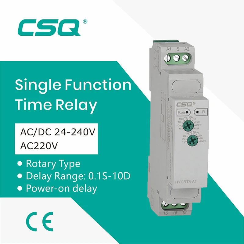 CSQ Φ 0,1 S 10 дней On Off, однофункциональное время 1 Spdt 24 В постоянного тока, 120 В, Гц