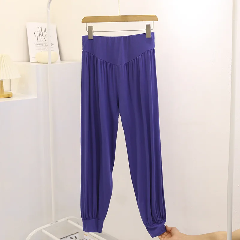 Fdfklak New 2022 Modal Sleep Pants Women Loose Bloomers Home Wear Pajamas Pant Spring Autumn Nightwear Ladie's Trousers