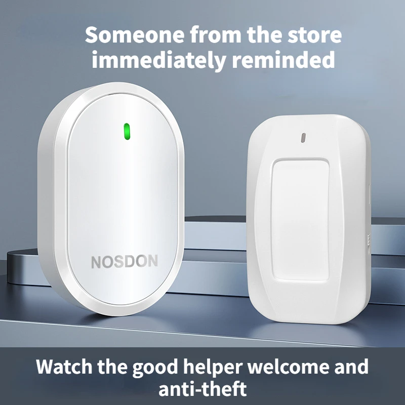 

Induction Doorbell Remote Control Store Entry Split Welcomer Alarm Voice Prompter Can Be Set In Multiple Languages