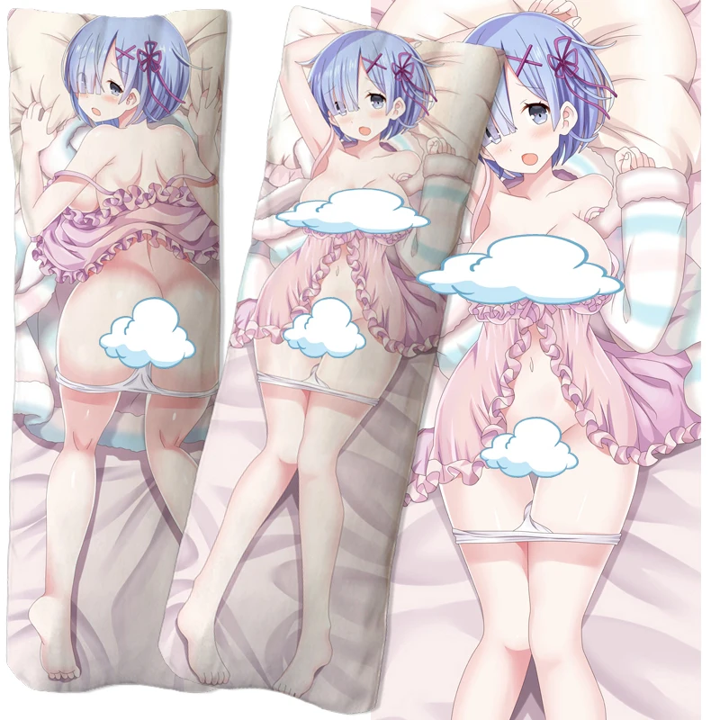 Наволочка аниме Re:Zero Emilia Rem Ram Dakimakura чехол для подушки обнимающая наволочка тела