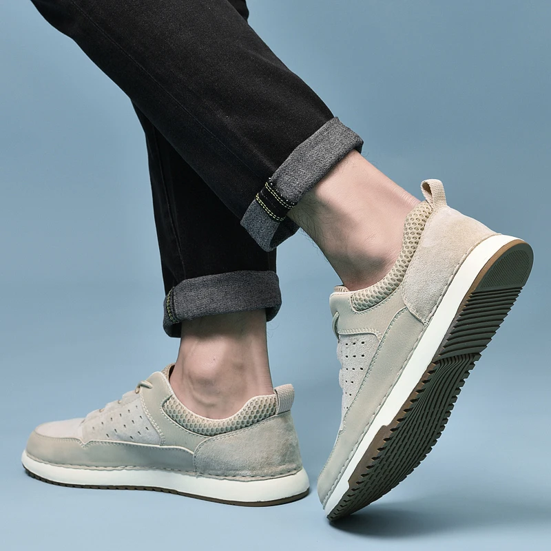 

Breathable Casual Shoes Outdoor Leather Men Flats Shoes High Quality Men Comfortable Suede Boat Shoes Fashion S9310-S9316 Dn