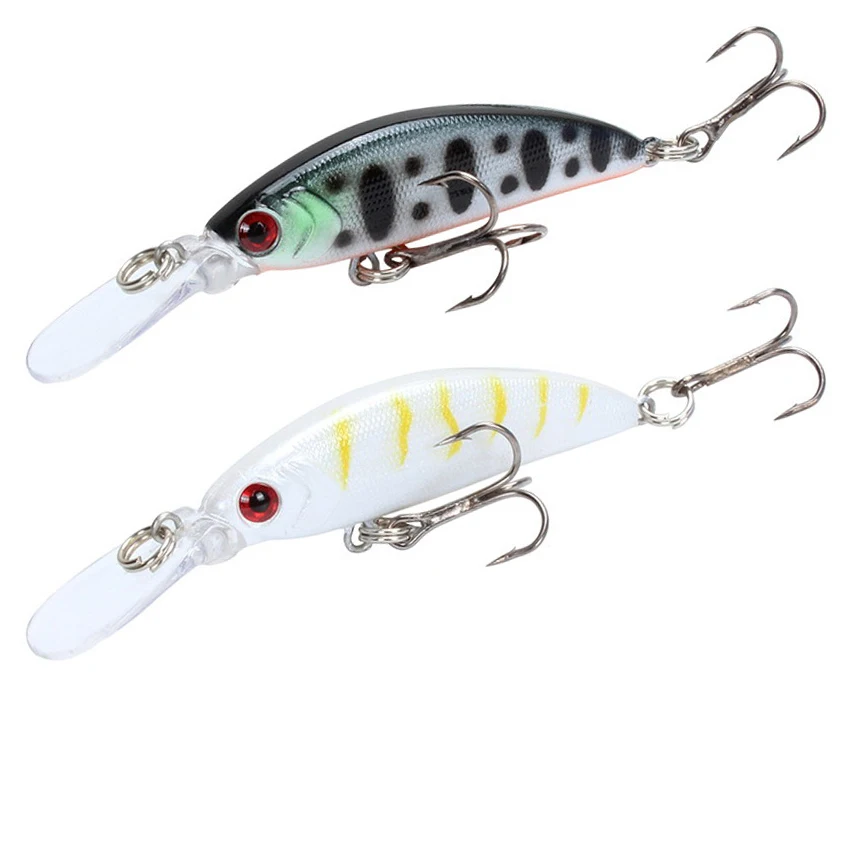 

8Pcs Sink Slowly Minnow Fishing Lure 7cm 6g Lifelike Swing Small Fish Deep Diving Hard Lures Japan Winter Vibration Baits Pesca
