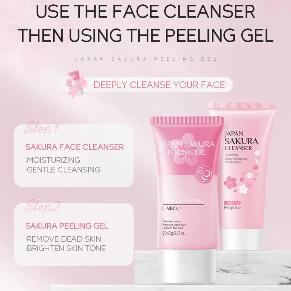 

1pc Blossoms Exfoliating Peeling Gel Scrub Moisturizing Repair Skin Scrubs Whitening Nourishing Care Face N1v8
