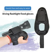 hands free universal diving flashlight glove oxford cloth comfortable wear dive light hand mount holder for camping