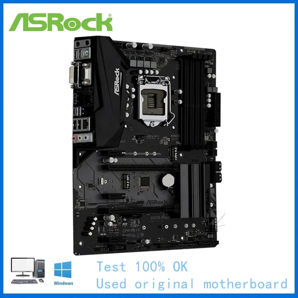 Используется для ASRock H370 Pro4 материнская плата компьютера LGA 1151 DDR4 настольная