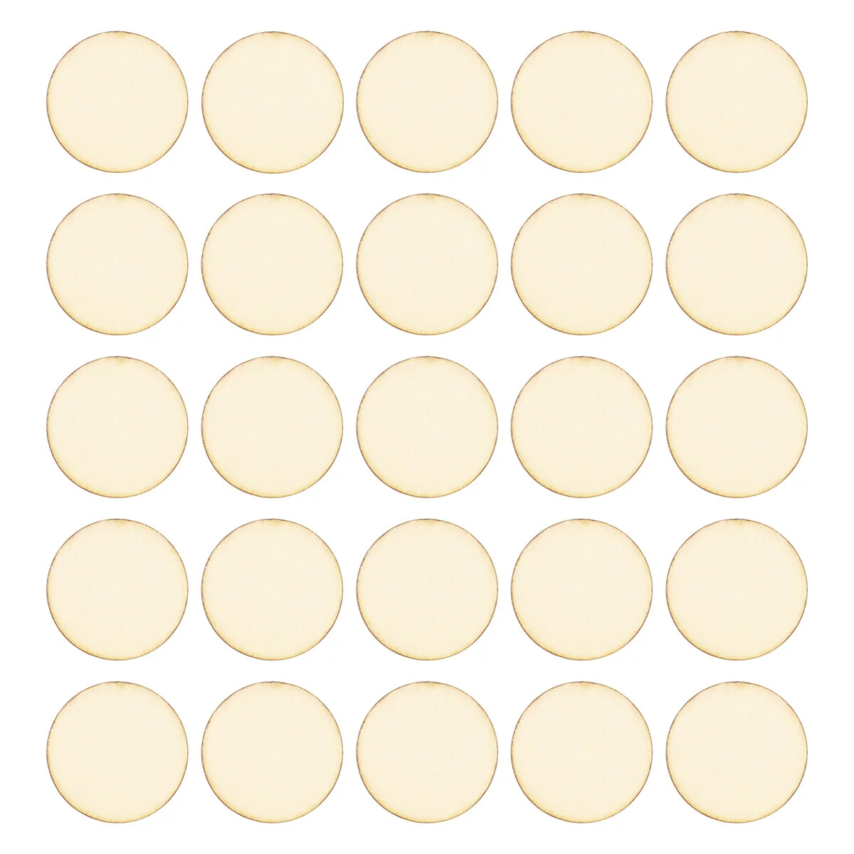 

WINOMO 100pcs Round Wooden Pieces DIY Craft Wood Piece for Crafts Project