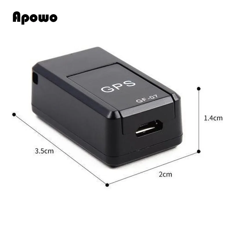 GF07 GSM GPRS Мини-автомобильный магнитный GPS антипотерянный записывающий устройство для реального времени отслеживания локатор трекера поддерживает TF-карту на.