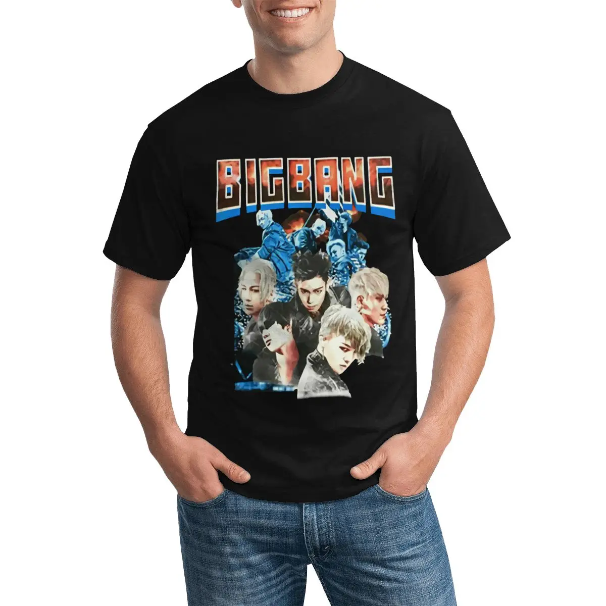 

53 Kpop Bigbang G Dragon Grobe Anime Men T shirt Oversized T-shirt Guitar