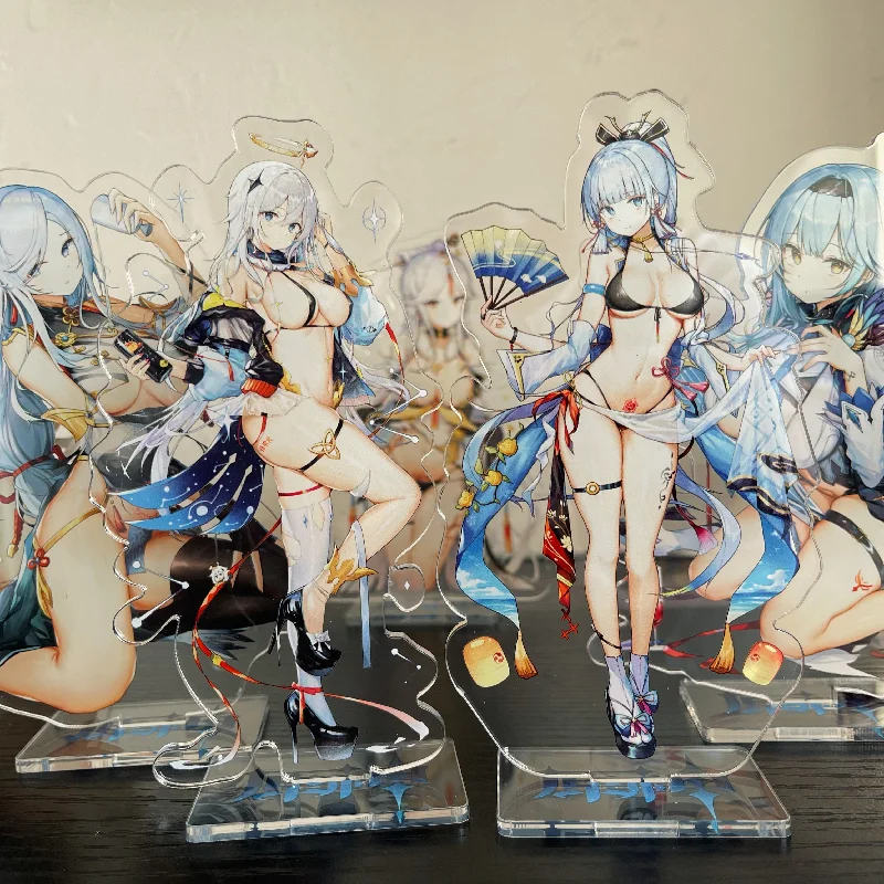 

Cartoon Genshin Impact Toy Acrylic Sexy Figure Raiden Shogun Paimon Hutao Stand Model Desk Decoration Anime Fans Collection Gift