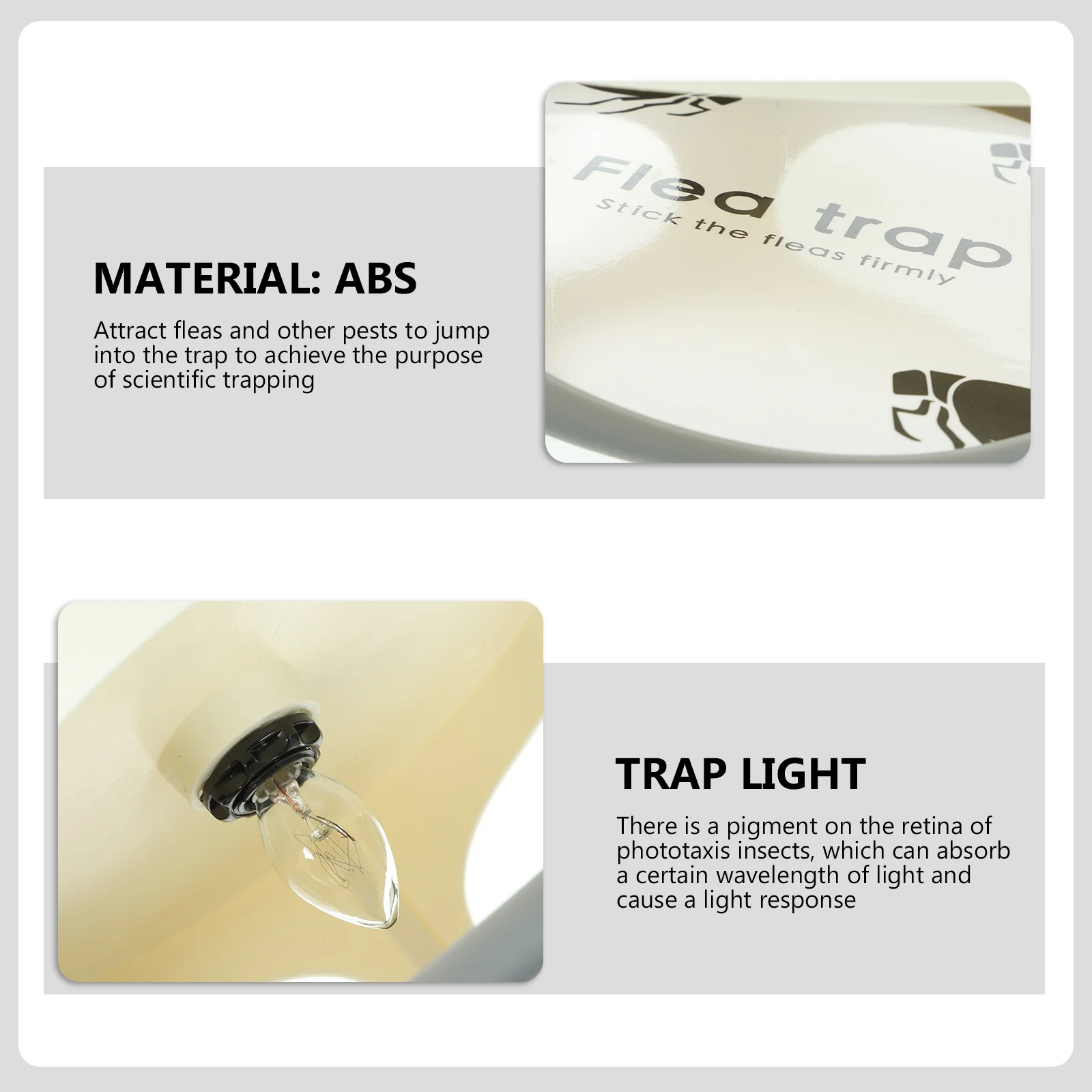 Ловушка от блох с липкой подушечкой приятная для домашних животных легкая