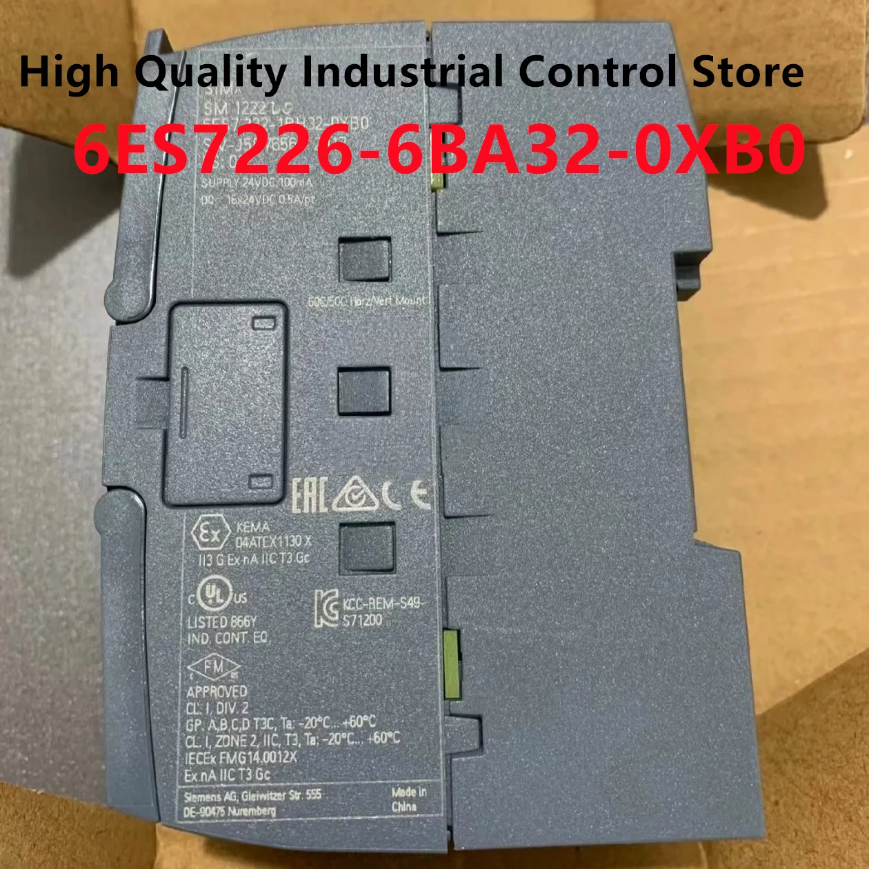 PLC 6ES7226-6BA32-0XB0 6ES7226-6DA32-0XB0 свяжитесь со службой поддержки клиентов чтобы разместить