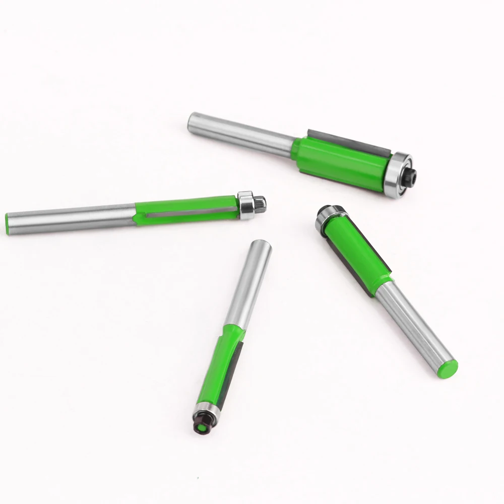 LAVIE 4 шт. 1/4 &quotконец с двумя канавками шарикоподшипник заподлицо фреза прямым