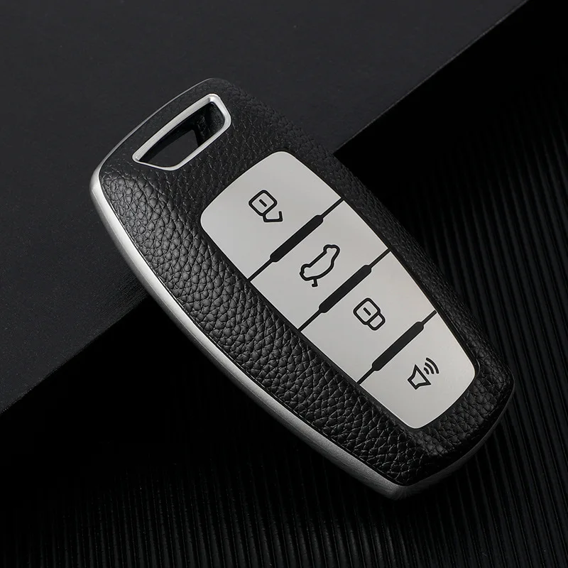 

Leather TPU Car Key Cover Protect Case For GWM P Series Pickup Great Wall POER Pao Ute Cannon Haval/Hover H6 H7 H4 H9 F5 F7 H2S