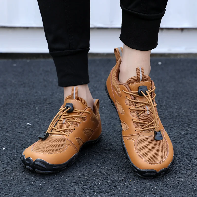 Мужские минималистичные кроссовки для бега на лодке с широким носком