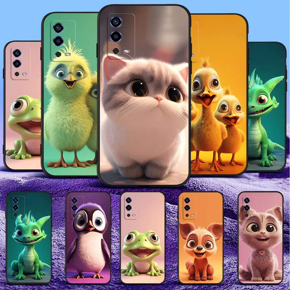 Для OPPO A55 4G чехол 6 51 дюйма CPH2325 для телефона Обложка Oppo OPPOA55 A 55 2021 милые животные