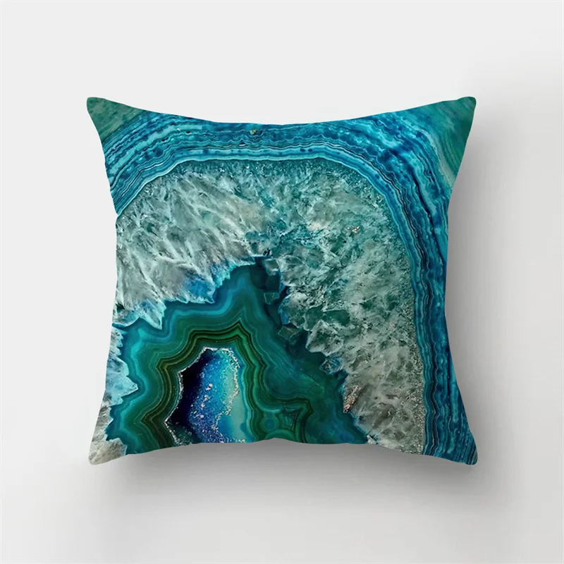 45x45 см мраморный рок текстура печатный узор наволочка для дома гостиная диван