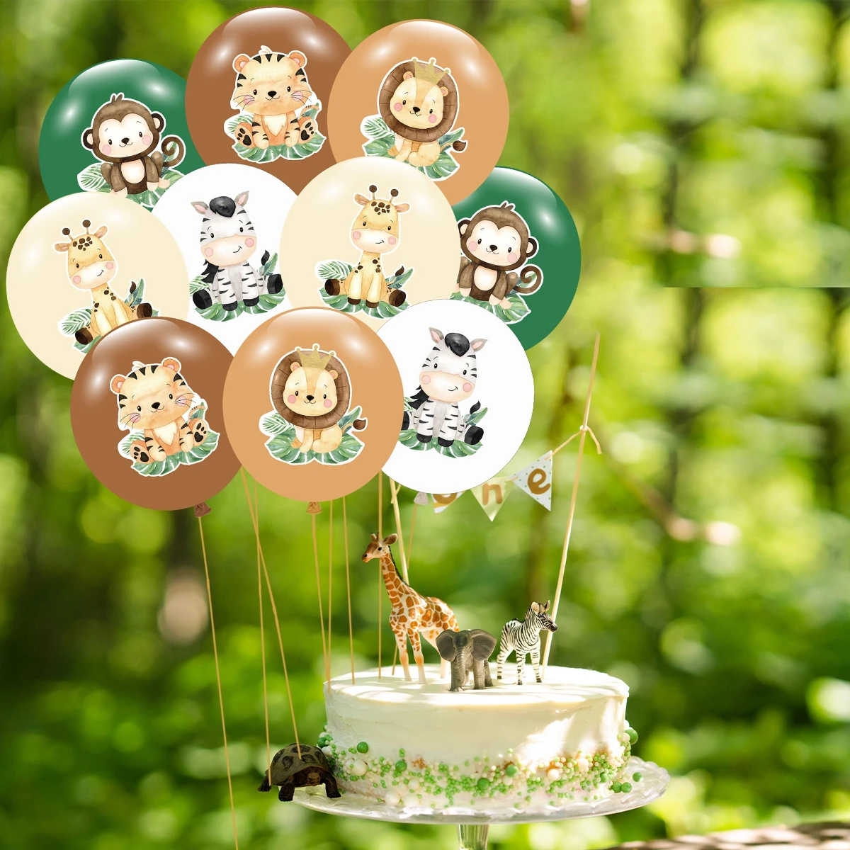 Животные воздушный шар зоопарк украшение для дня рождения джунгли сафари