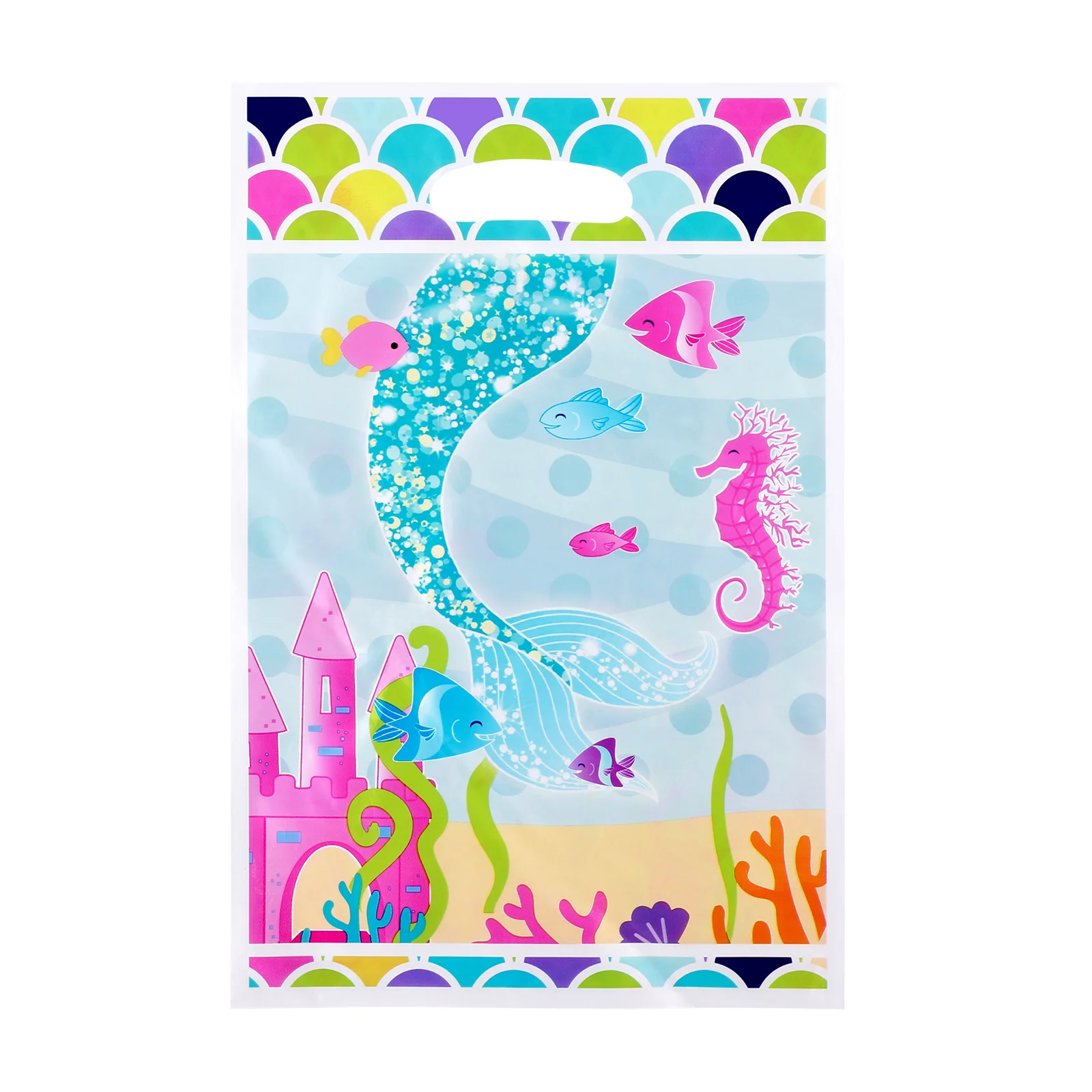 

Marine Themed Bags Plastic Party Candy Gift Kids Storage Pouches Supplies Goodie