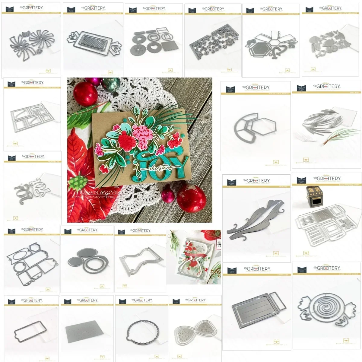 2024 New Christams Candy Pine Branch Hourglass Frame Metal Cutting Dies DIY Scrapbook Diary Decoration Embossing Cut Make Card