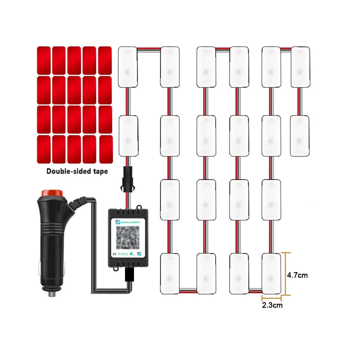 RGB-лента для лобового стекла автомобиля