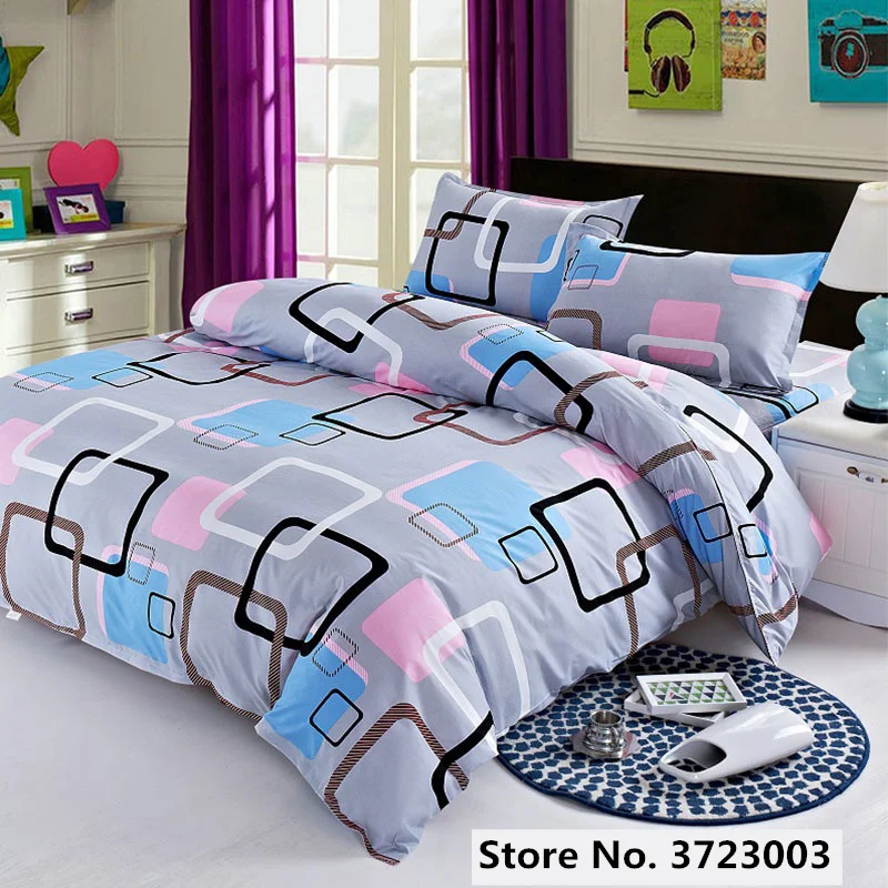 

Simple Home Textile Bedding Multi-size Sheet Duvet Cover Pillowcase Single Piece Bedding Single Person Double Quilt Cover