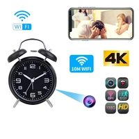 4k1080p mini camera hd wifi alarm clock camera motion detection video recorder home security secret surveillance remote monitor