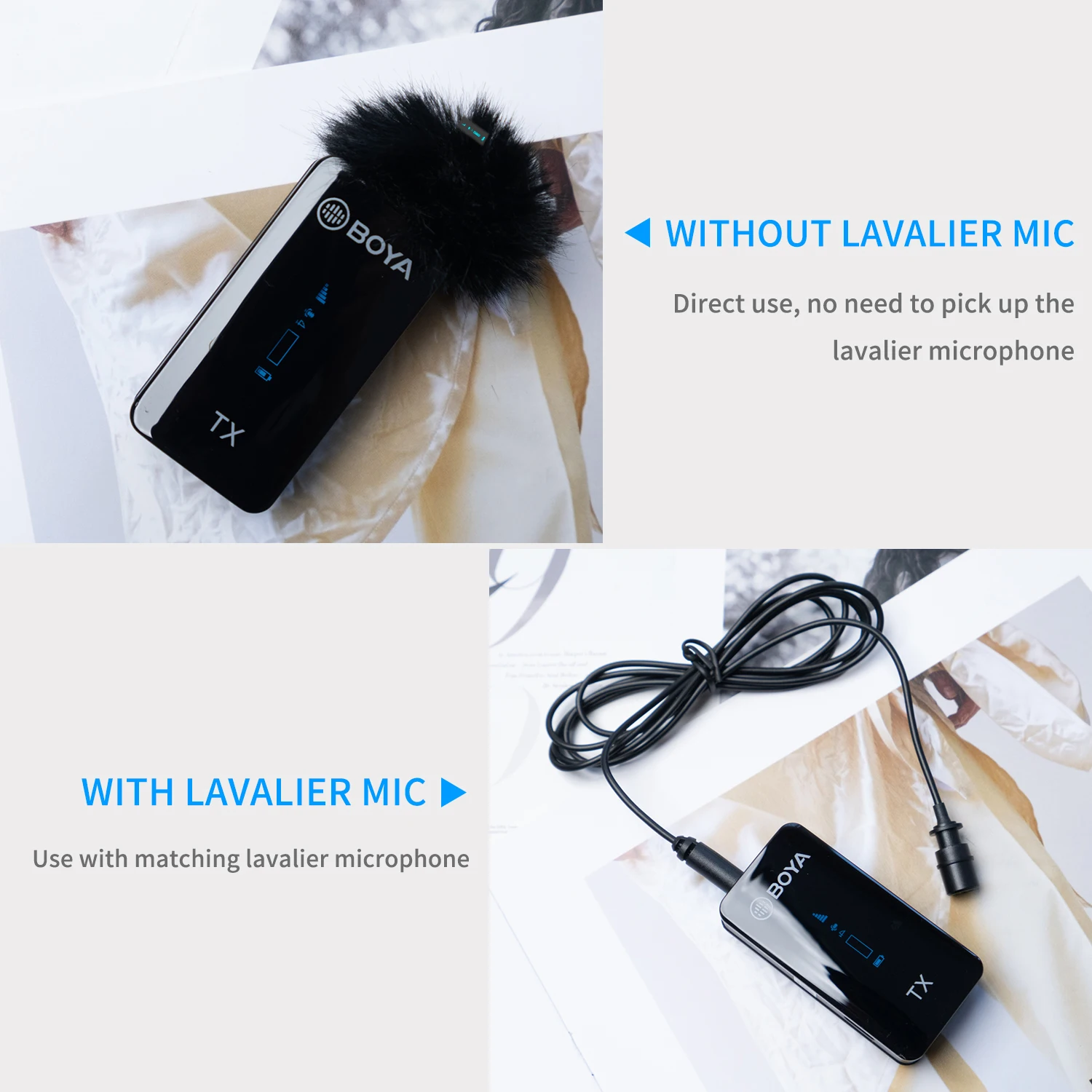 BOYA BY-XM6 профессиональный конденсаторный беспроводной петличный микрофон Lepel для