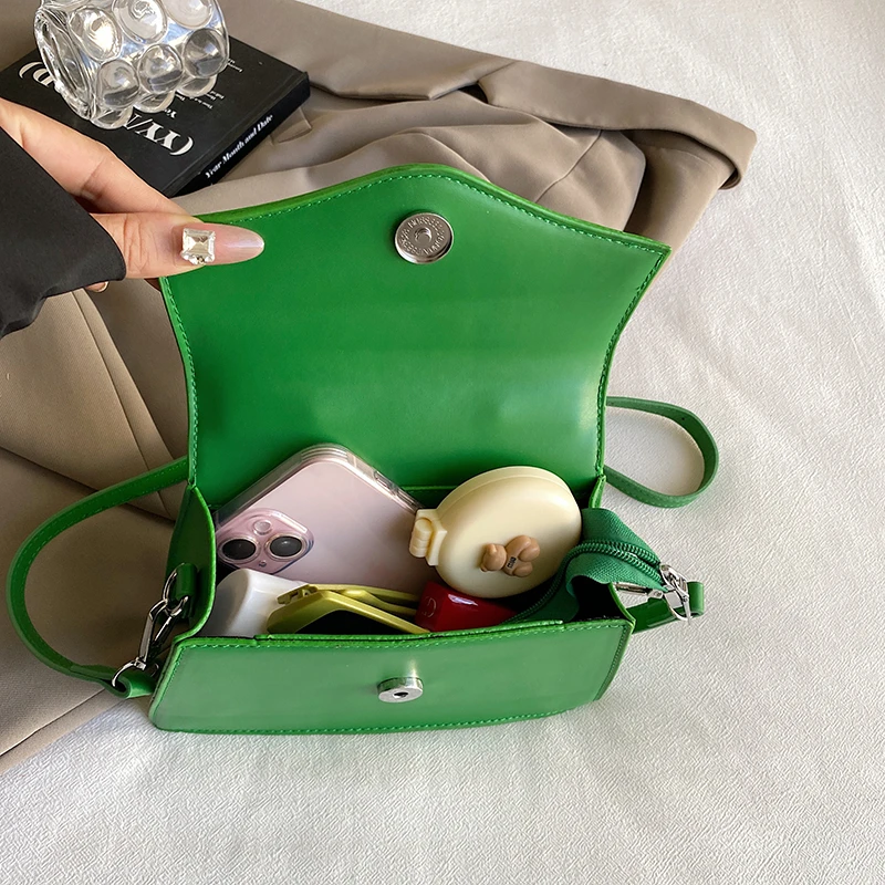 Брендовая зеленая сумка на плечо из искусственной кожи вечерняя дамская сумочка