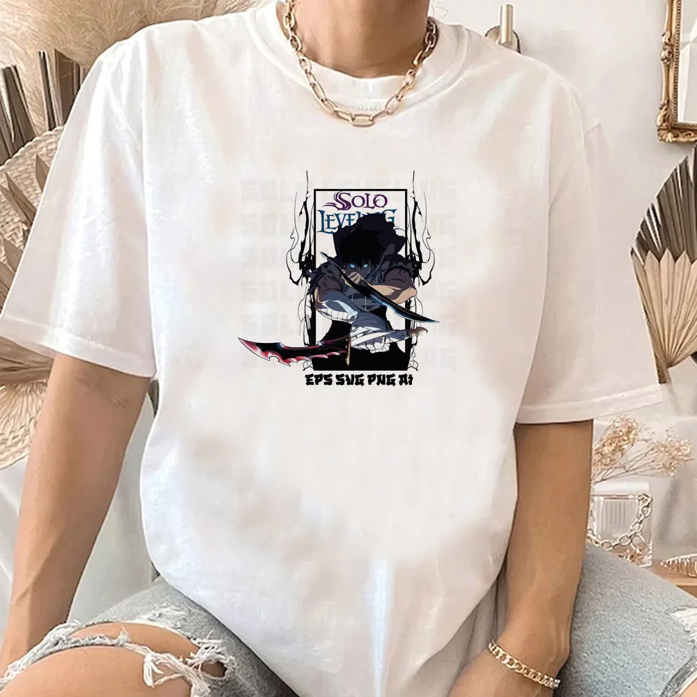 Женская футболка Solo Leveling модная классическая в стиле каваи 80-х годов Y2k