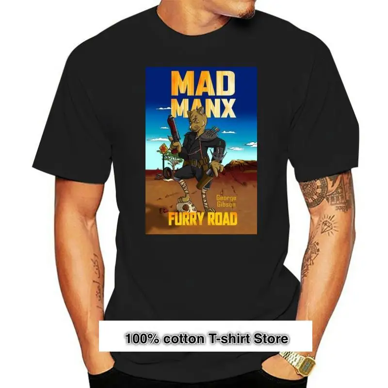 

Camiseta de Mad Manx Furry Road, camisa básica con estampado de letras, estilo de verano, S-5xl, de algodón, regalo familiar