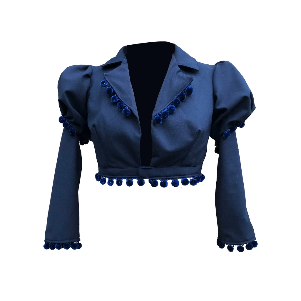 Куртка Regency Spencer женское готическое синее пальто в стиле стимпанк средневековый