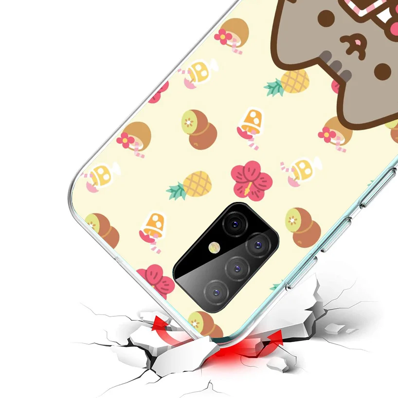 Чехол для телефона с рисунком P-Pusheen Cat Samsung Galaxy A16 A15 A14 A13 A56 A55 A54 A53 A36 A35 A34 A33 A26 A25 A24 A23