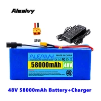 48v 58ah lithium ion battery 58000mah 1000w lithium ion battery pack for 54 6v e bike electric bicycle scooter with bms charger
