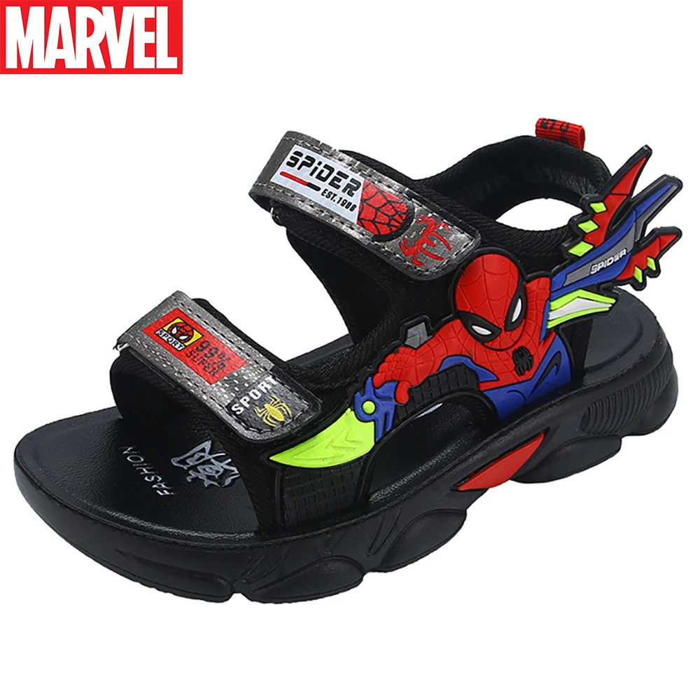 

Marvel Children's Lovely Cartoon Sport Sandals For Summer Boys Spider-man Outdoor Casual Shoes Kids Non-slip Soft Bottom Sandal