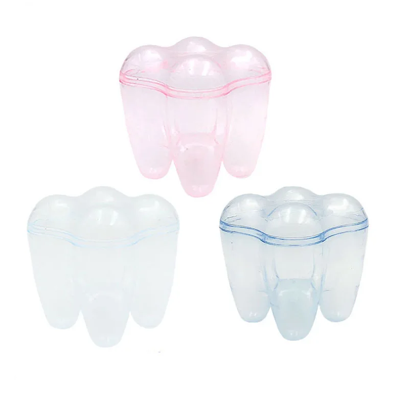 

10pcs Candy Boxes Creative Tooth-shaped Plastic for Wedding Baby Shower Birthday Party Decoration Gift Candy Storage Box