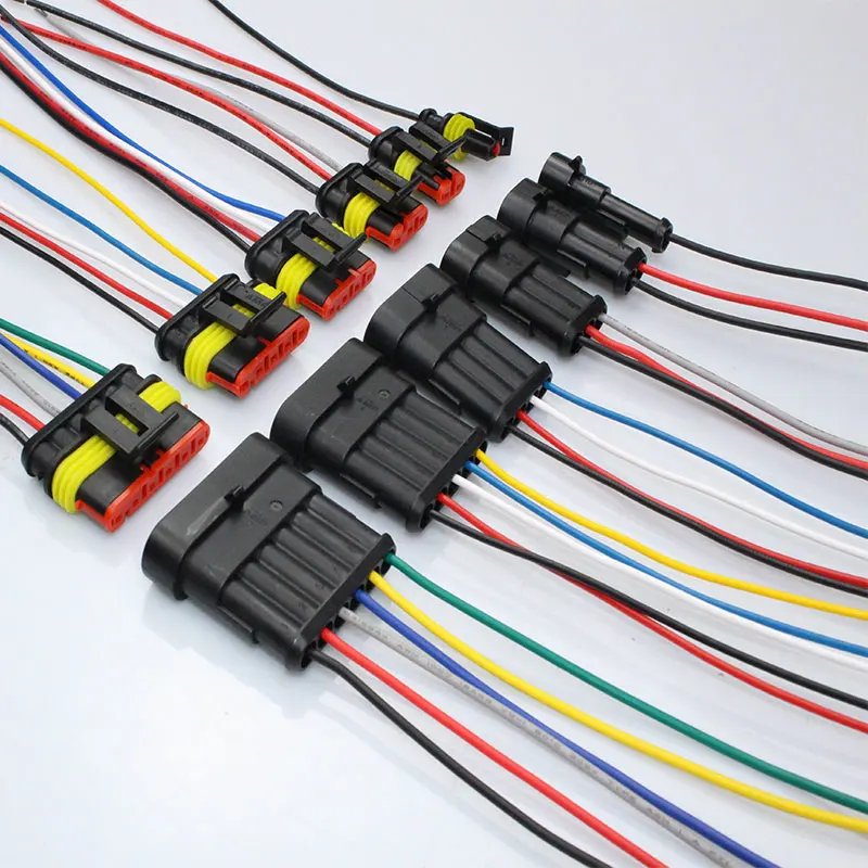 

1~6 P 1.5 Automotive waterproof wire harness connector connector with wire