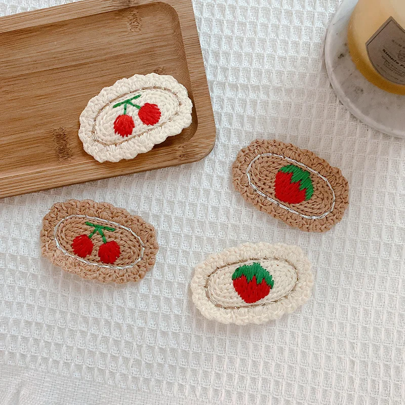 

2 шт., детские заколки для волос, из шерсти