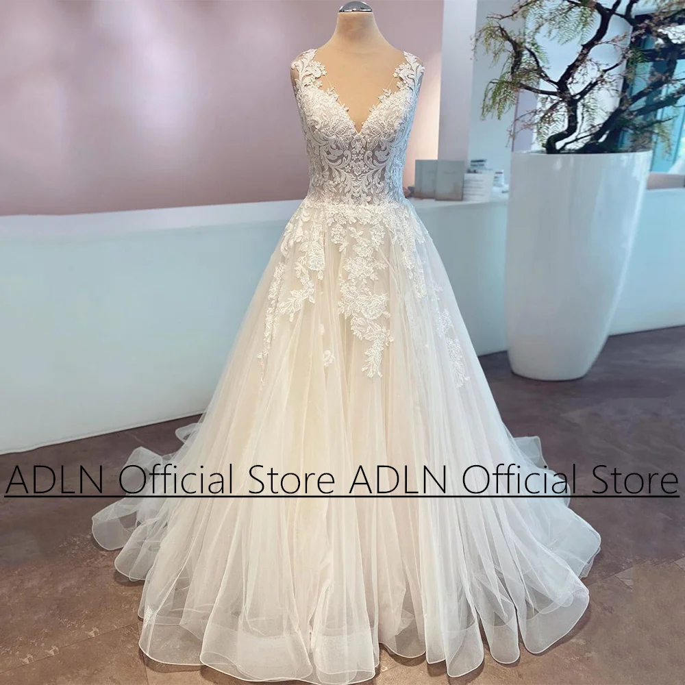 Свадебное платье Vestidos De Novia по индивидуальному заказу с v-образным вырезом без