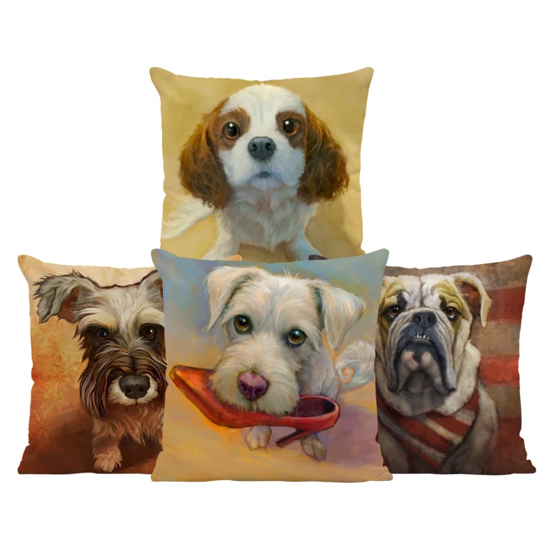 

Bedroom Pillowcase Animal Print Heels Cushion Cavalier King Charles Spaniel Pillow Bookcase Decor Throw Pillow