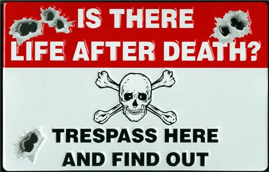 

Metal Tin Sign is there life after death Pub Home Vintage Retro Poster Cafe ART