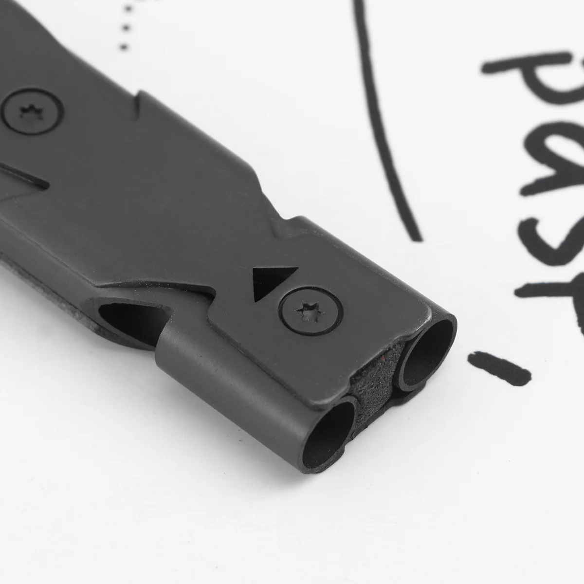 1 шт. аварийные свистки с высоким шагом двойные трубки свисток спасателя ремешок