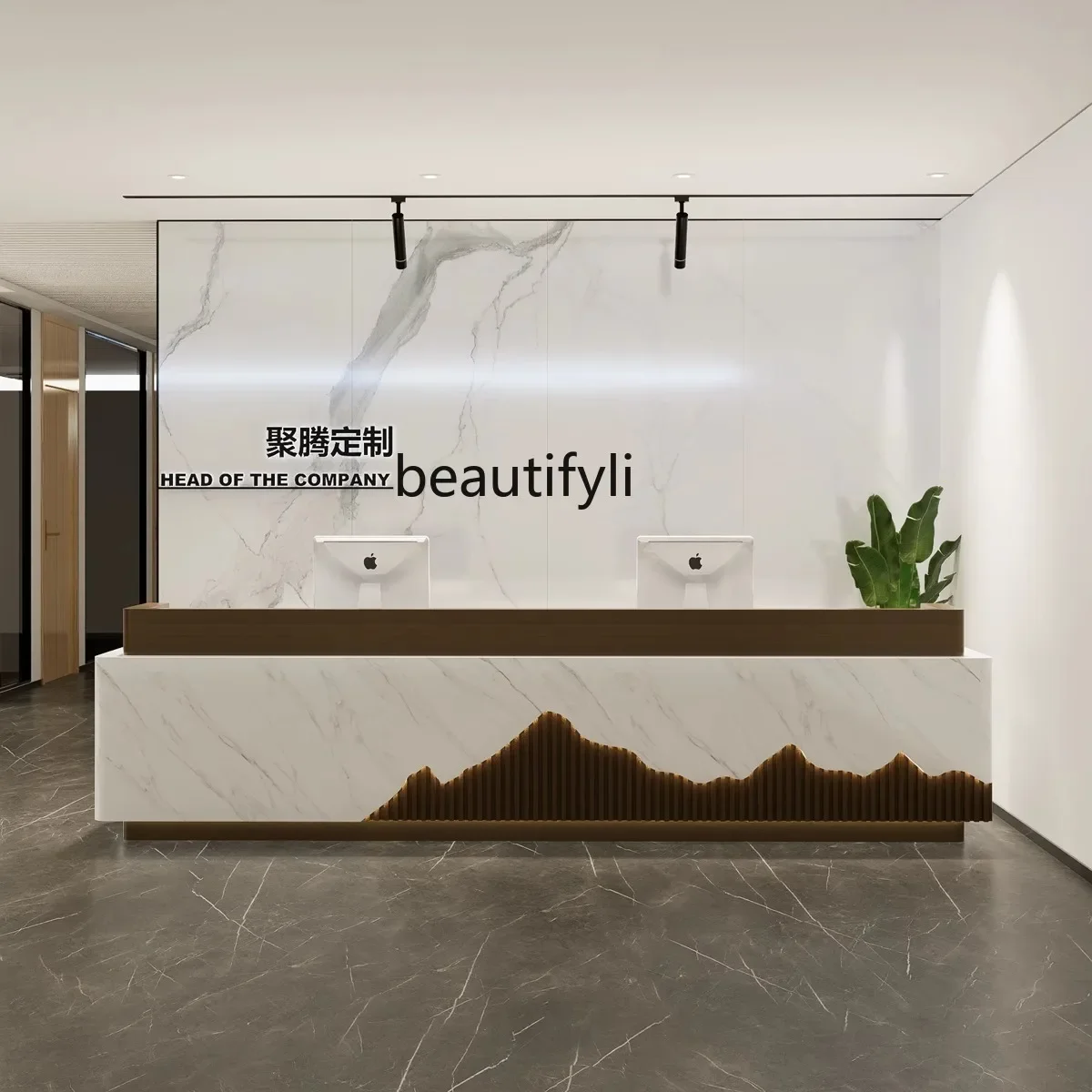 Стойка регистрации компании офис салон красоты бар касса вестибюль стойка отеля