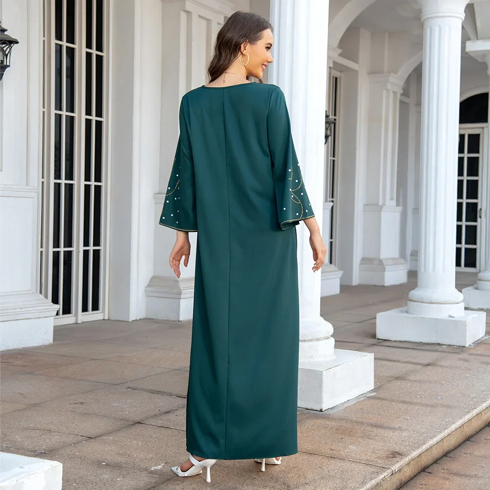 Ид Мубарак хиджаб мусульманское модное платье женское Дубай Абая кимоно с