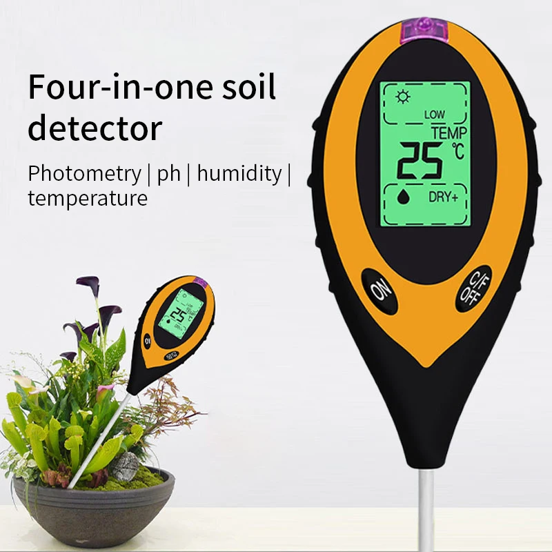 

Measurement 1 4 Test Tester Moisture Soil Sunlight Tester Soil Analysis Meter In Intensity Soil Meter Acidity Temperature