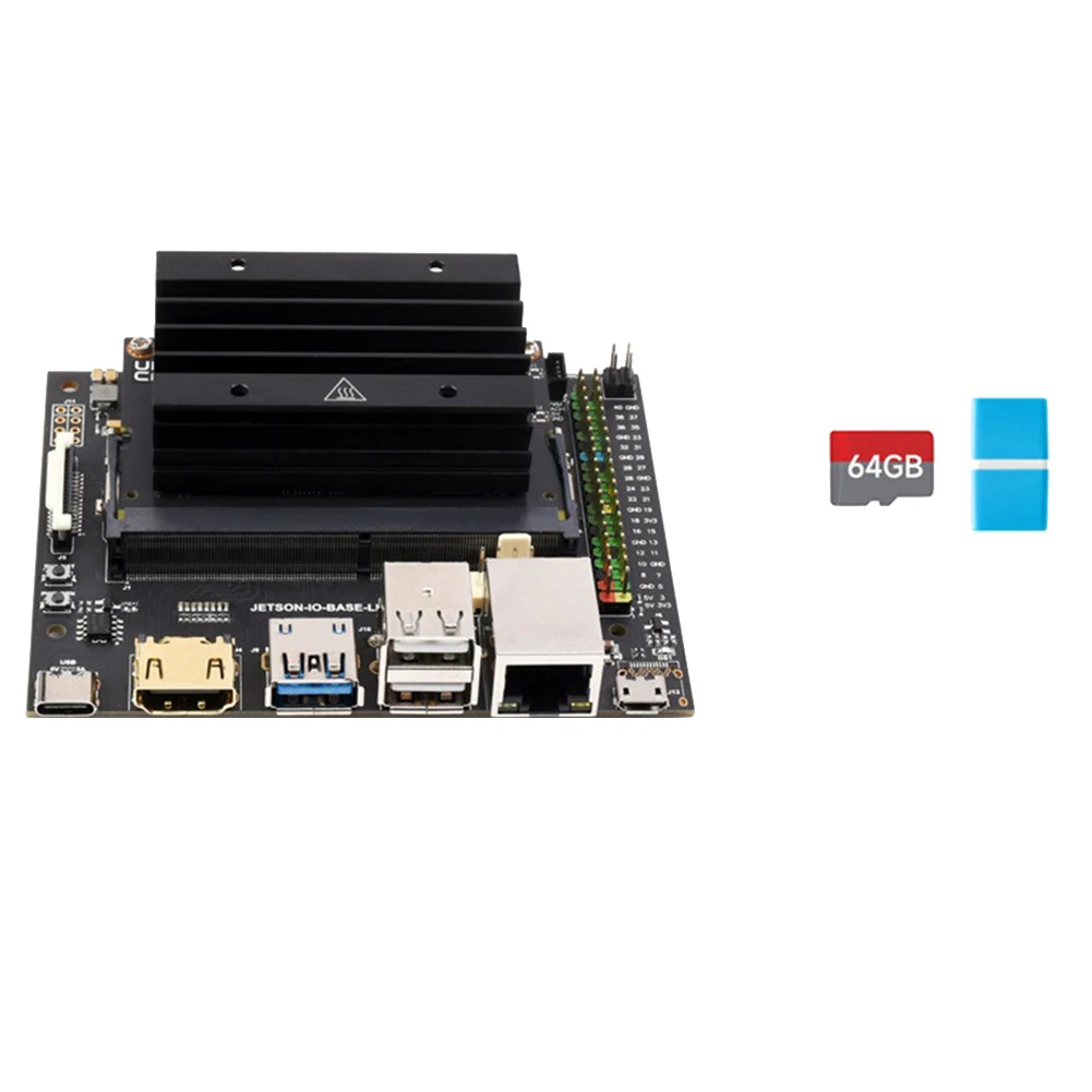 

Для Nano 4GB + 16G EMMC Lite комплект платы с нано-модулем + радиатор + SD-карта 64G + кардридер